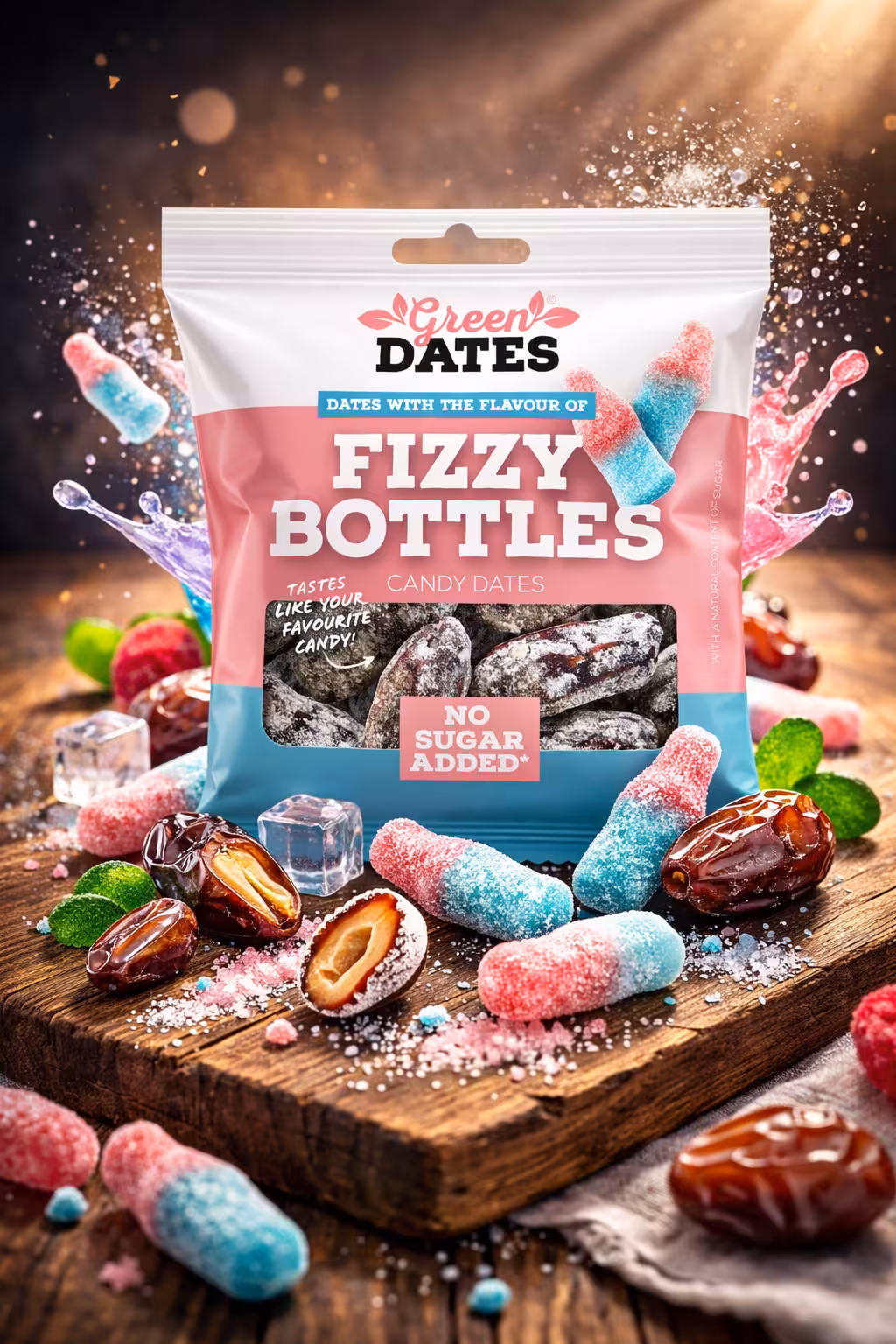 Green Dates - Fizzy Bottles - 90g