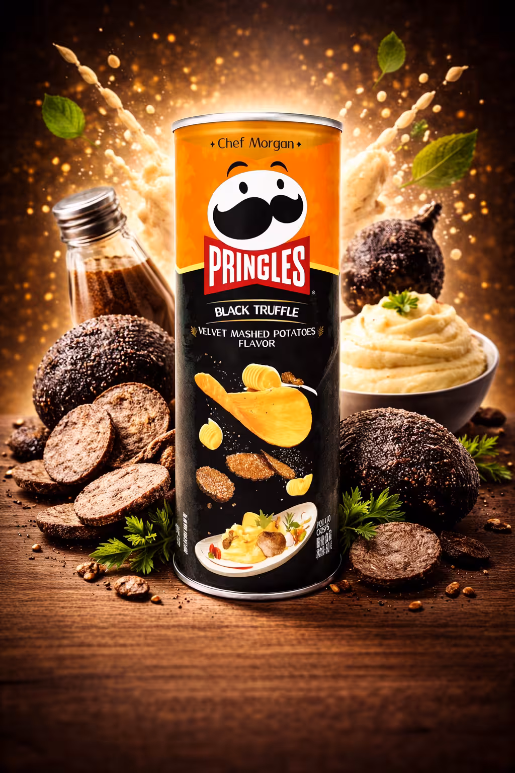 Pringles - Black Truffle Velvet Mashed Potato Flavor - 80g