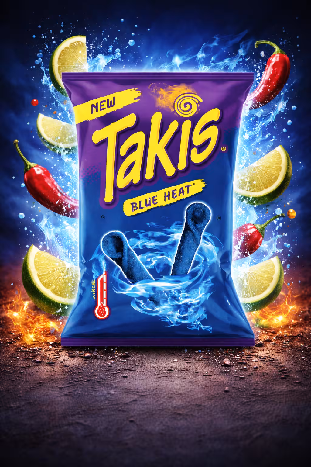 Takis Chips - Blue Heat - 100g
