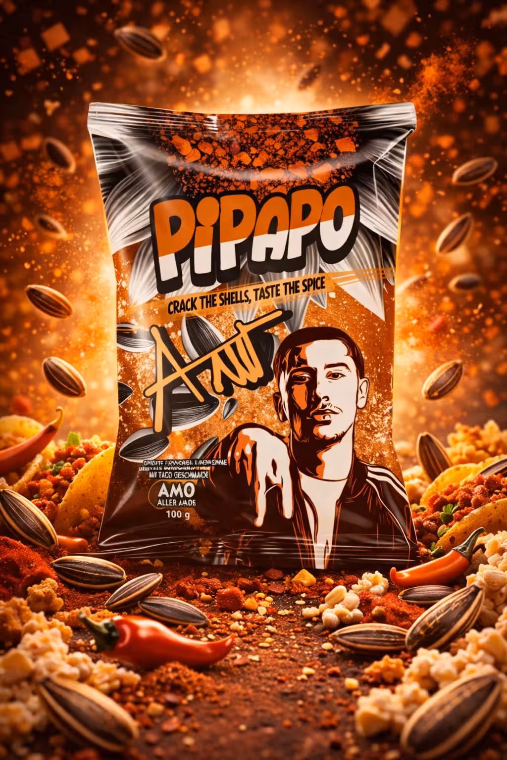 PIPAPO - AMO Sonnenblumenkerne - Taco - 100g