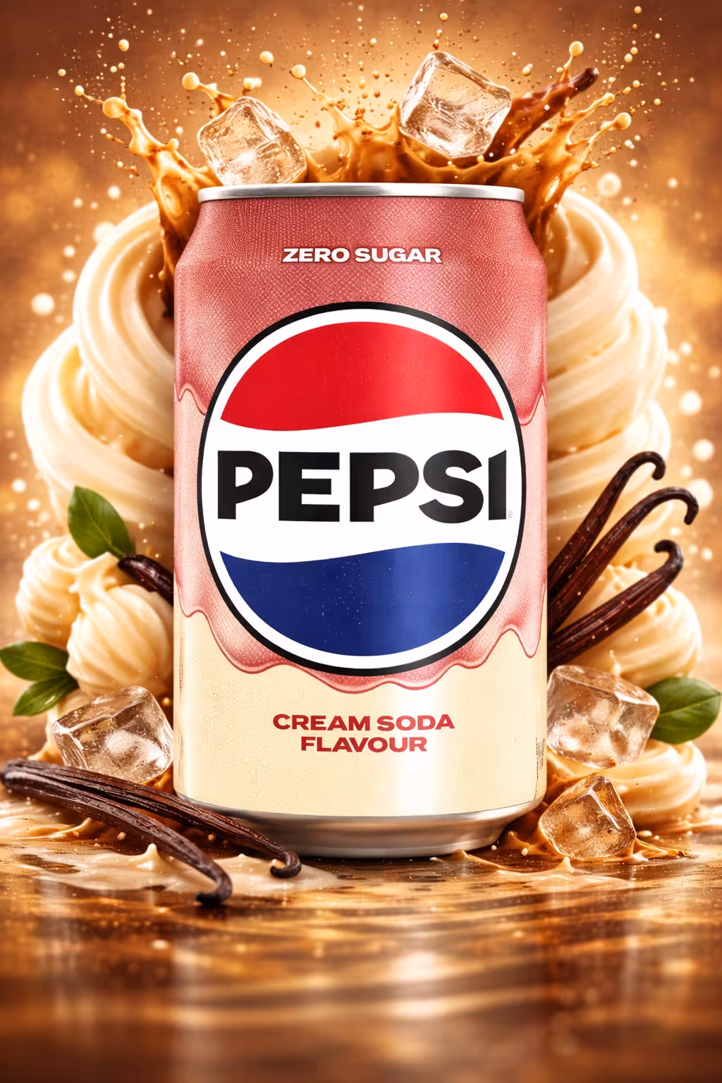 Pepsi - Zero Sugar Cream Soda - 330ml