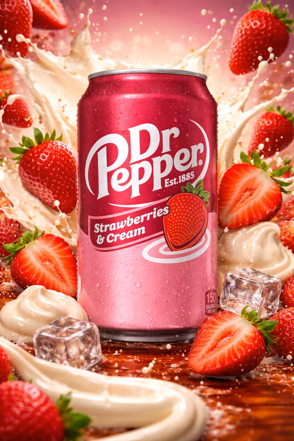 Dr Pepper - Strawberries & Cream - 355ml