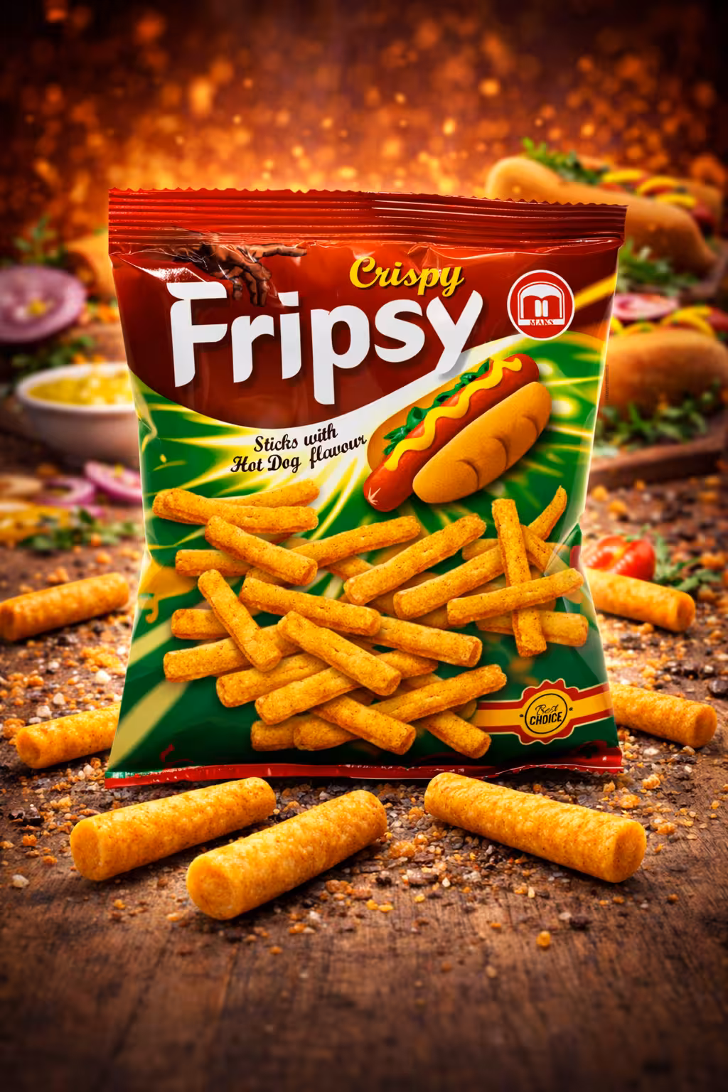 Fripsy - Crispy Hot Dog Sticks - 50g
