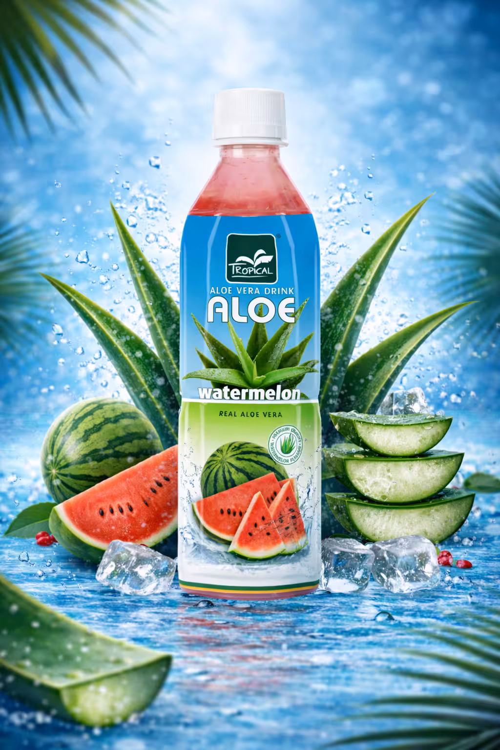 Tropical Aloe Vera Drink - Watermelon - 500ml