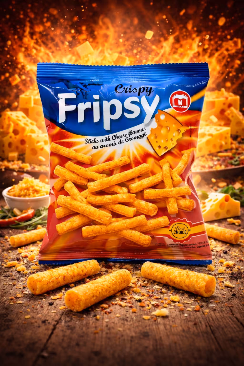 Fripsy - Crispy Cheese Sticks - 50g