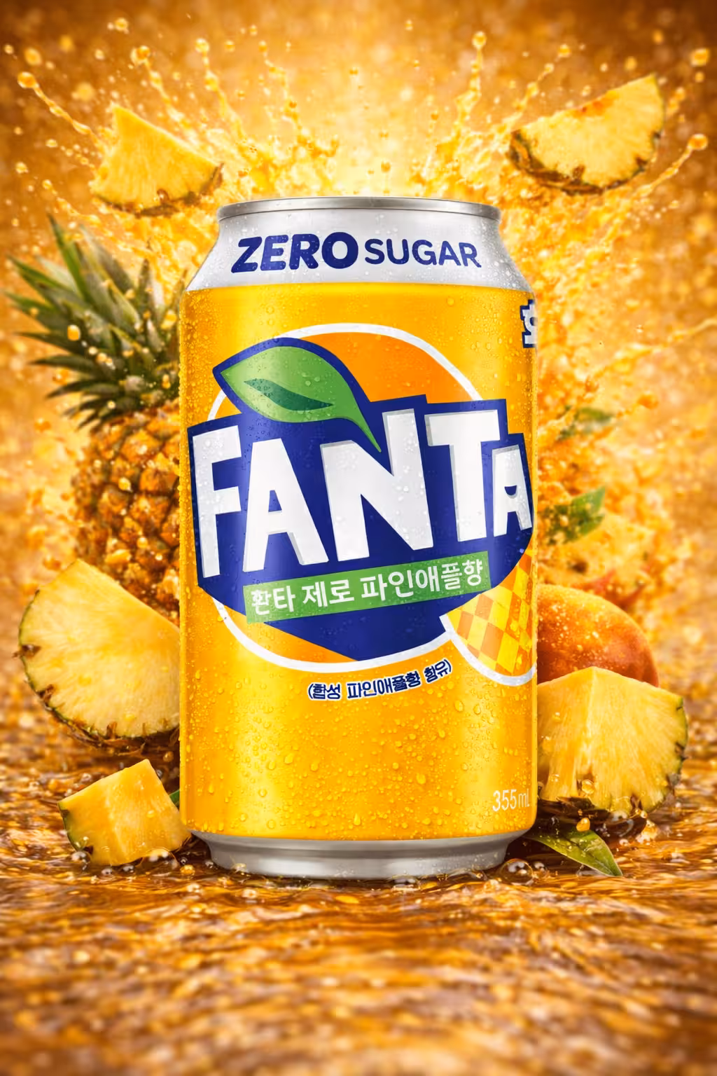 Fanta - Zero Pineapple - 350ml